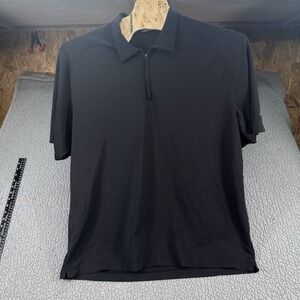 Nike Dri-Fit UV Golf Polo Black 2XL XXL Quarter Zip